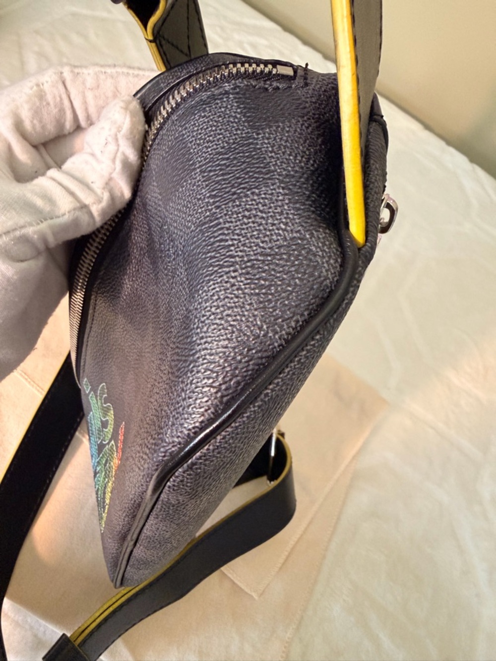 Louis Vuitton Damier Graphite Rainbow Logo Discovery Bum Bag - Picture 9 of 16